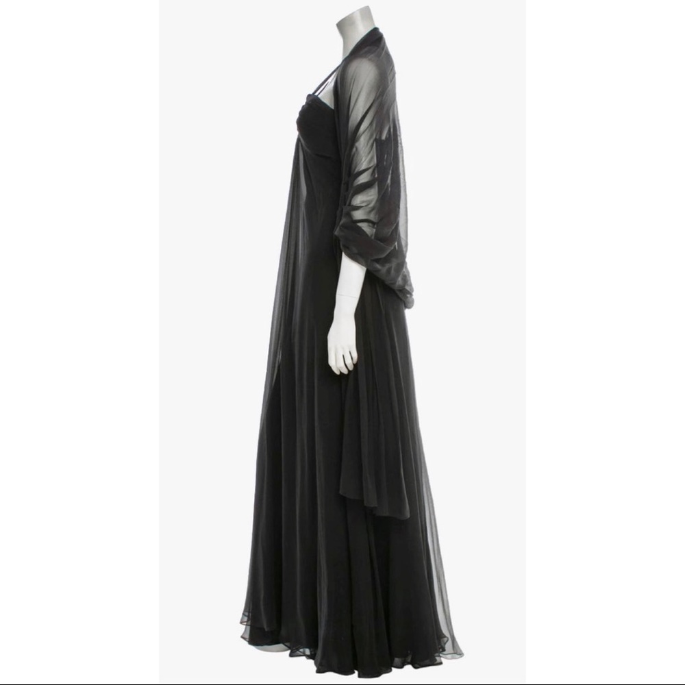 Monique Lhuillier - Silk Evening Dress - Picture 2 of 4